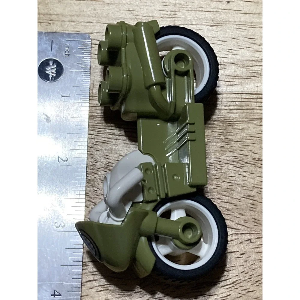 Lego Duplo Olive Green Army Jurrassic Park Motorcycle Replacement Part